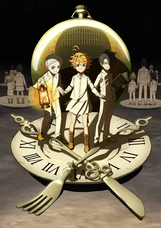 Pemandangan indah dari anime The Promised Neverland