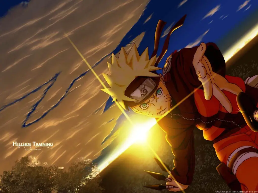 Pemandangan alam di dunia Naruto