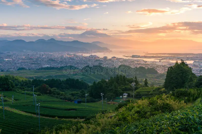 Pemandangan pedesaan Jepang yang indah