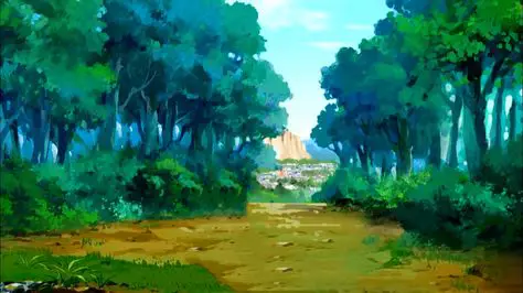 Pemandangan alam di dunia Naruto