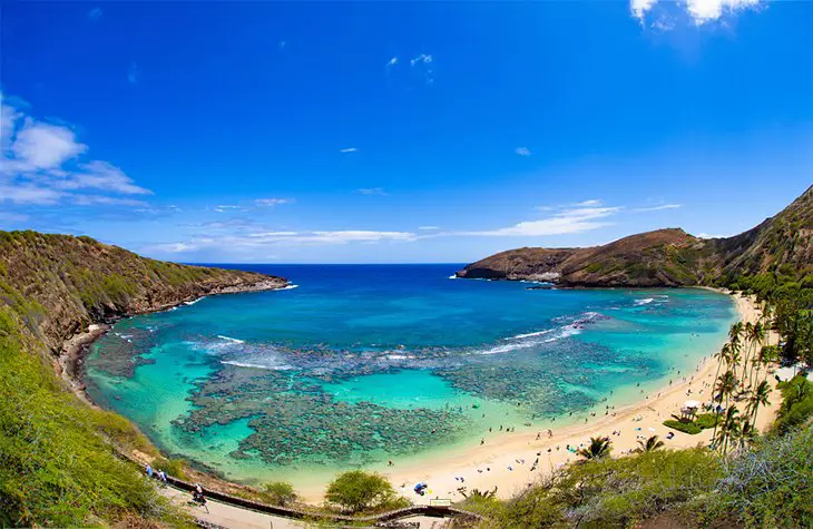 Pemandangan indah di pulau Hawaii