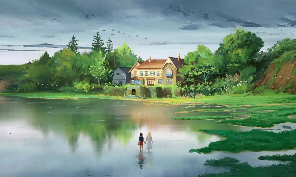 Pemandangan pedesaan di Hokkaido, tempat Anna bertemu Marnie.