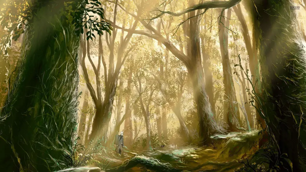 Pemandangan alam yang indah dalam anime Mushishi