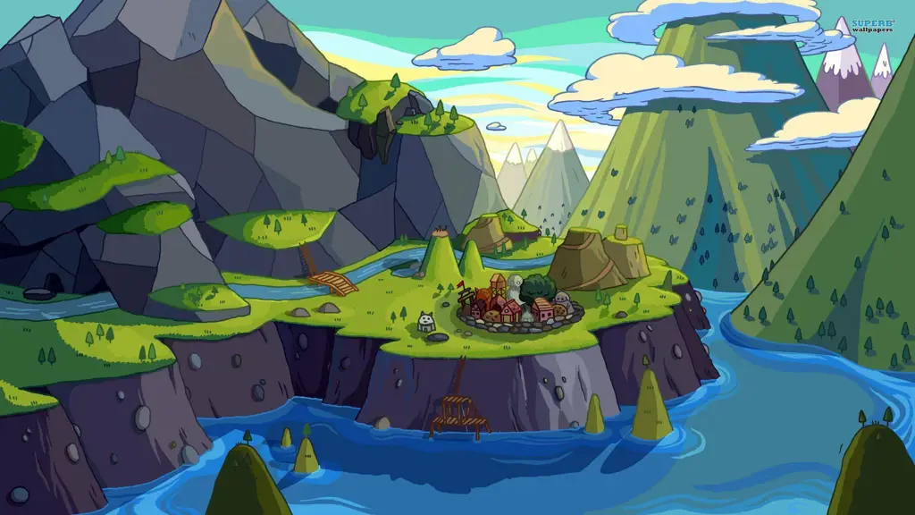 Pemandangan indah di Land of Ooo