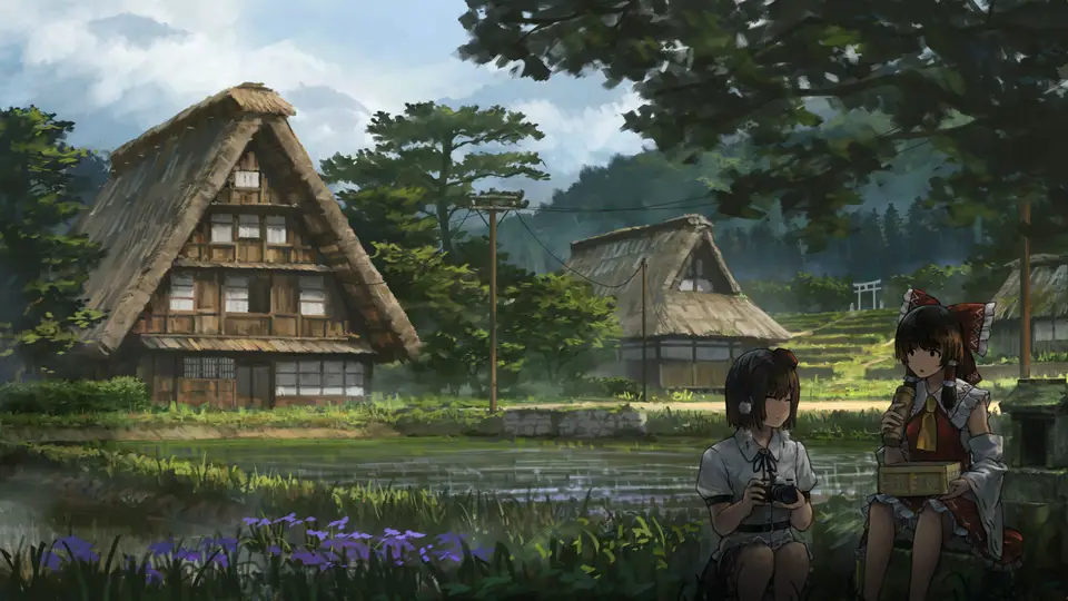 Keindahan alam pedesaan Jepang yang menginspirasi Pemandangan pedesaan Jepang yang indah, seperti dalam anime
