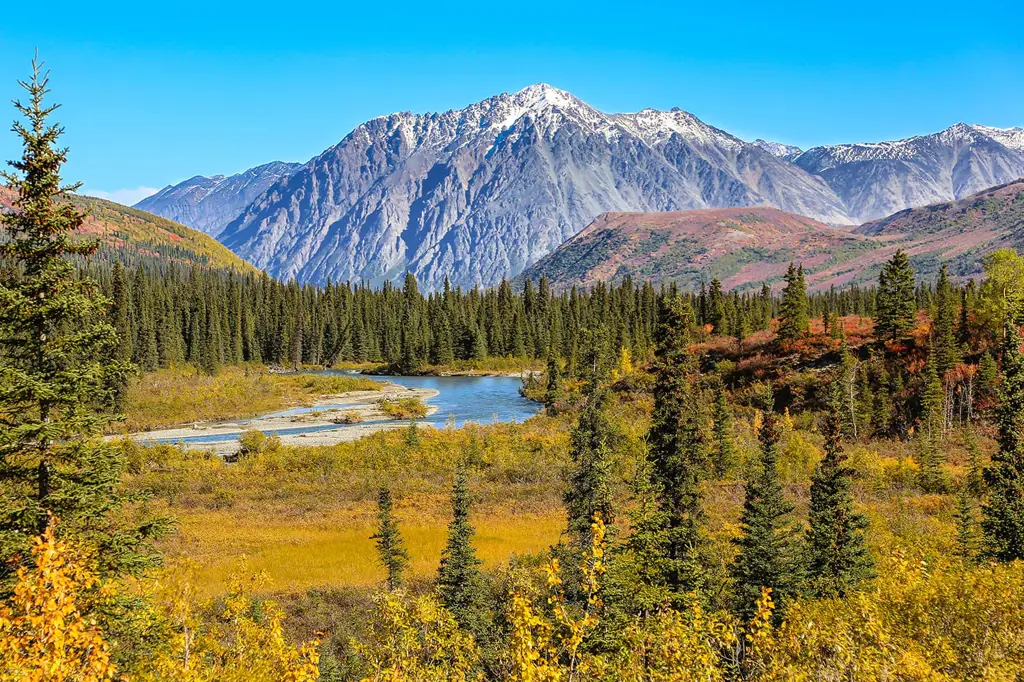 Pemandangan indah di Teluk Alaska