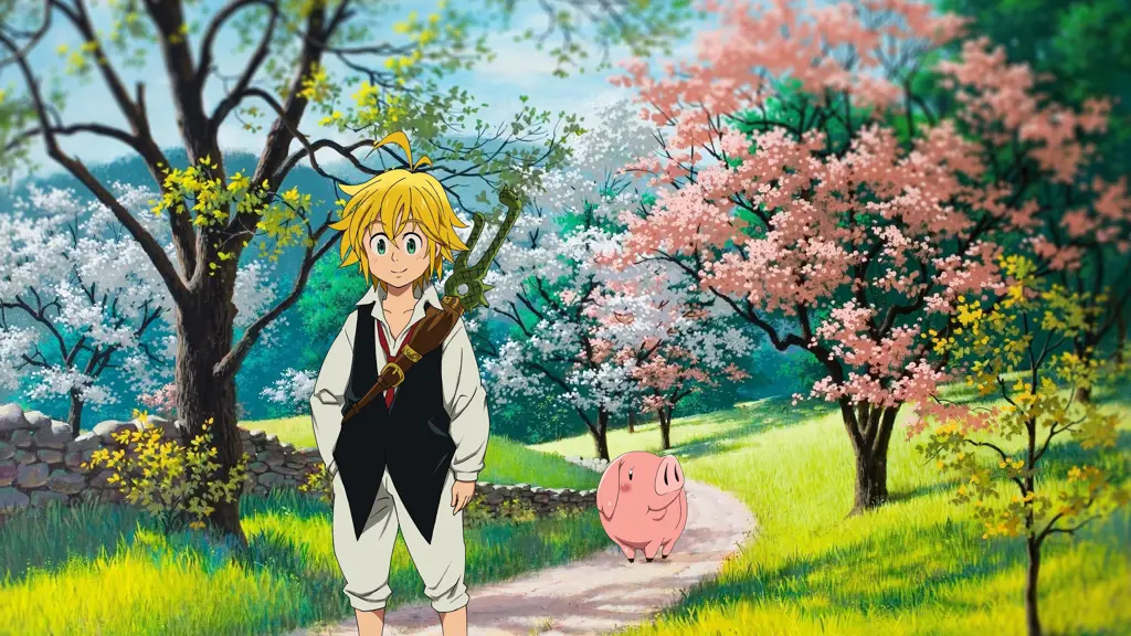 Pemandangan indah dalam anime The Seven Deadly Sins