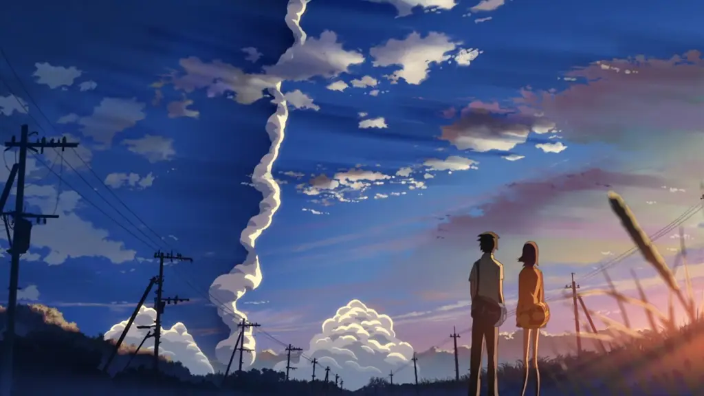 Pemandangan indah dari film 5 Centimeters Per Second