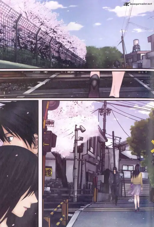 Pemandangan indah dari film 5 Centimeters Per Second