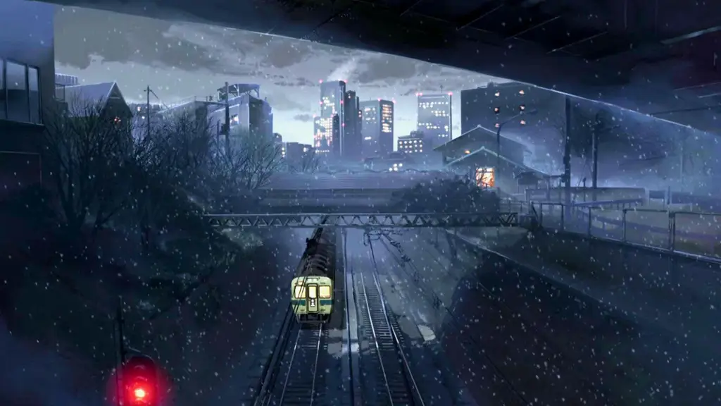 Pemandangan indah dalam film 5 Centimeters Per Second