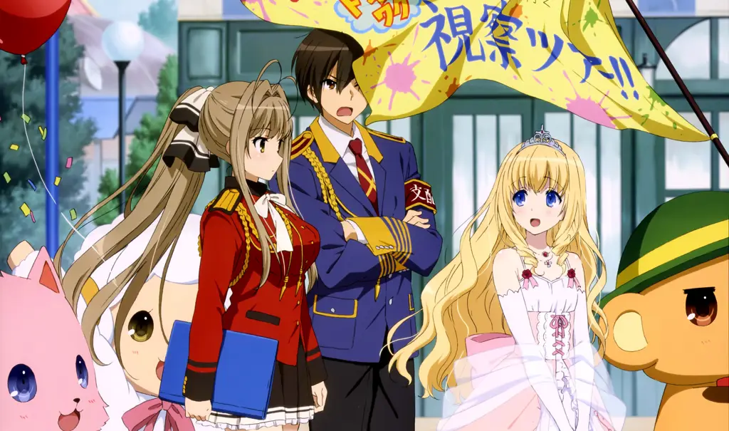 Adegan anime Amagi Brilliant Park yang penuh warna