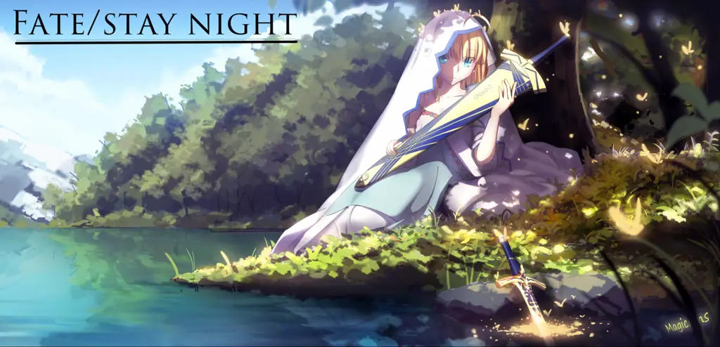 Pemandangan indah dari anime Fate Stay Night