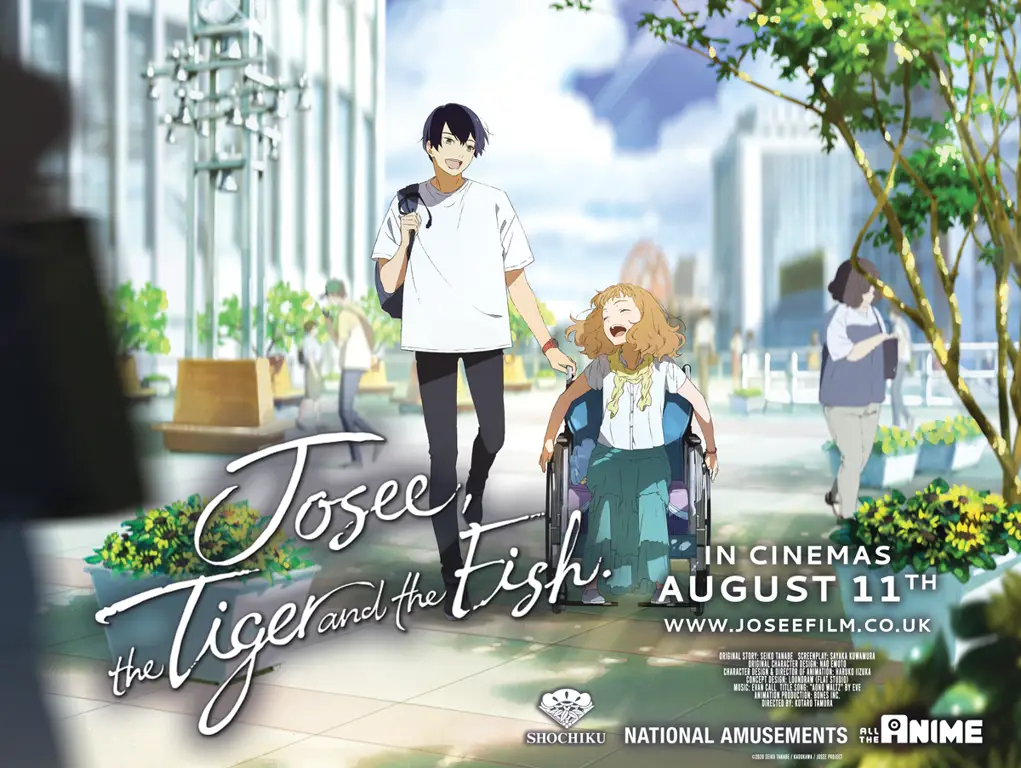 Adegan anime Josee, the Tiger and the Fish yang indah