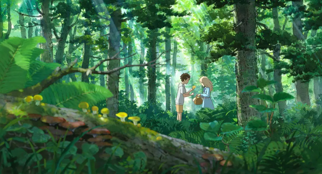 Pemandangan animasi Studio Ghibli yang indah