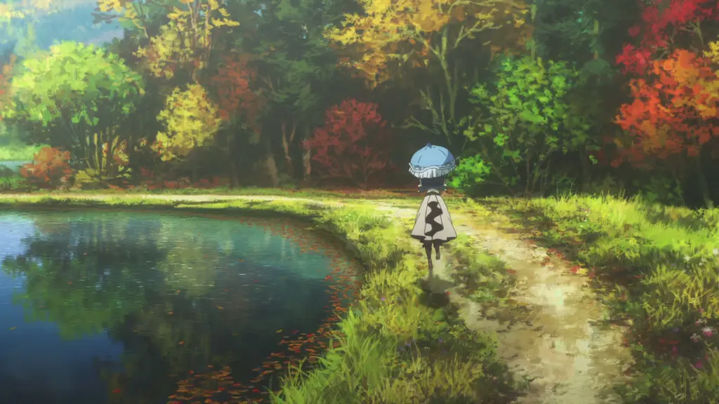 Pemandangan indah dari anime Violet Evergarden