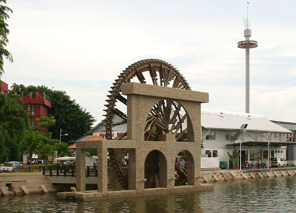 Foto bangunan-bangunan bersejarah di Bandar Laksamana, Melaka