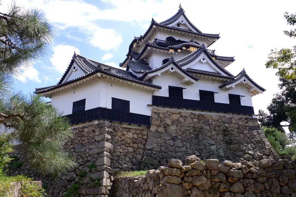 Benteng Jepang kuno yang megah.