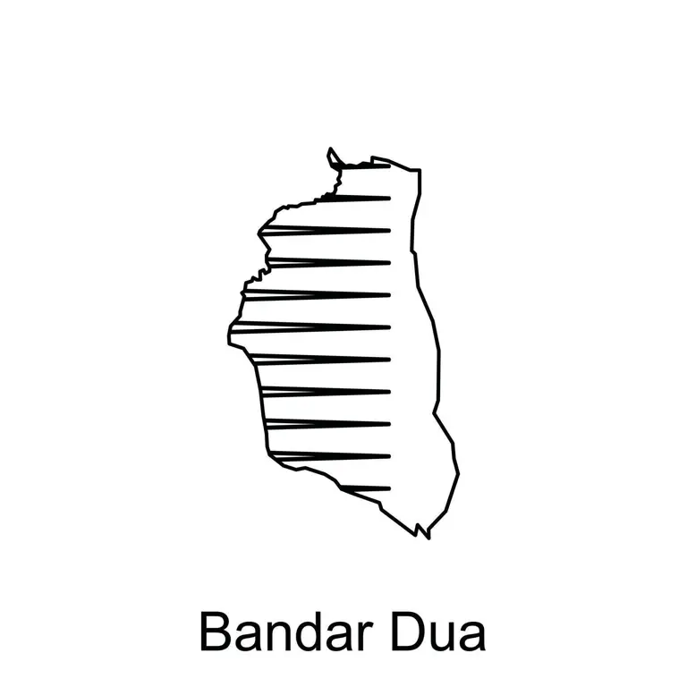 Gambar pemandangan Bandar Dua