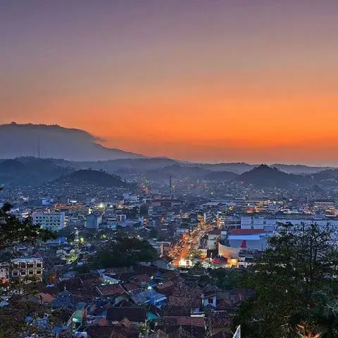 Pemandangan Kota Bandar Lampung yang indah