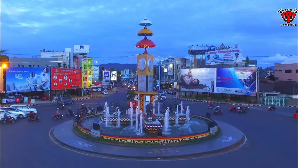 Pemandangan Kota Bandar Lampung yang indah