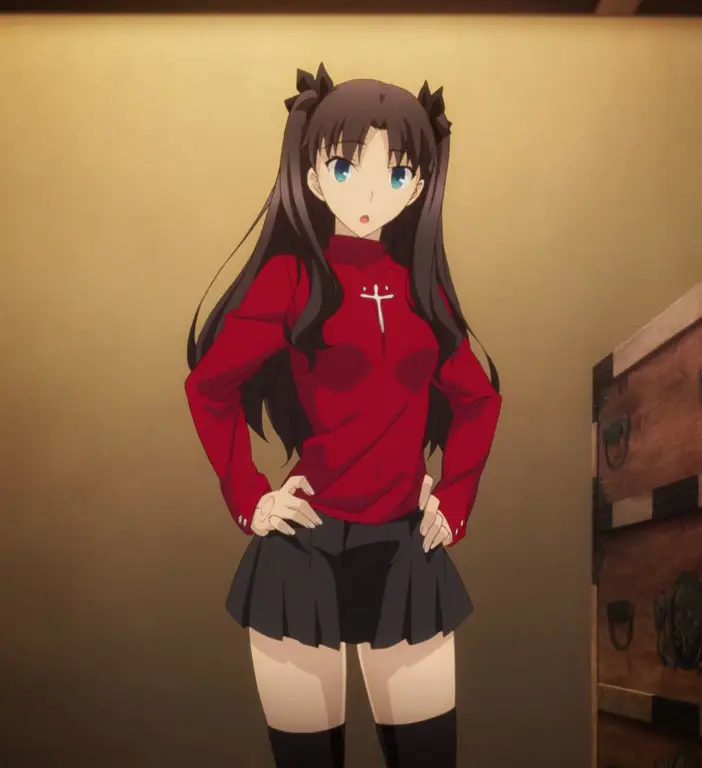 Rin Tohsaka dalam Fate Stay Night Unlimited Blade Works