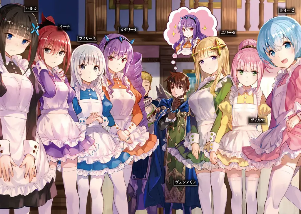 Berbagai karakter wanita cantik dalam harem anime