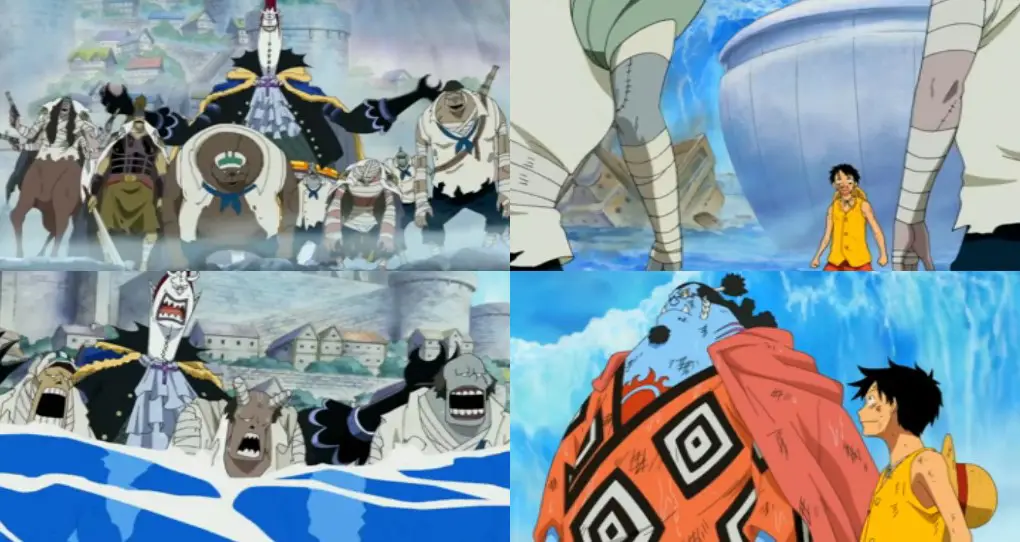 Adegan dari Arc Pulau Manusia Ikan di One Piece