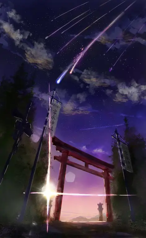 Pemandangan indah dari anime Your Name