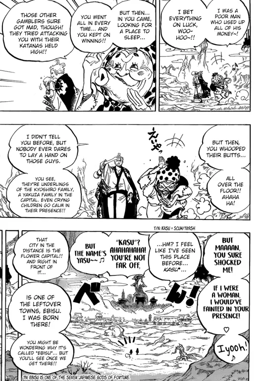 Pemandangan Wano Country di One Piece chapter 928