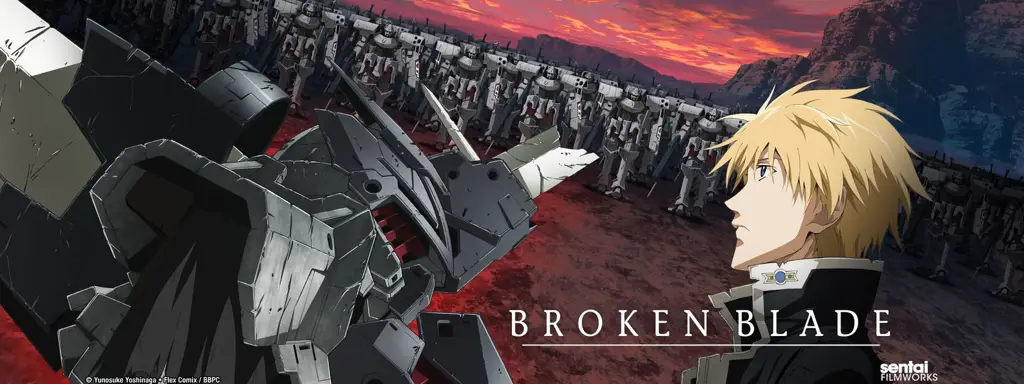 Pemandangan dalam anime Broken Blade