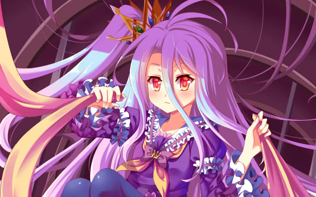 Pemandangan indah dari dunia Disboard di anime No Game No Life
