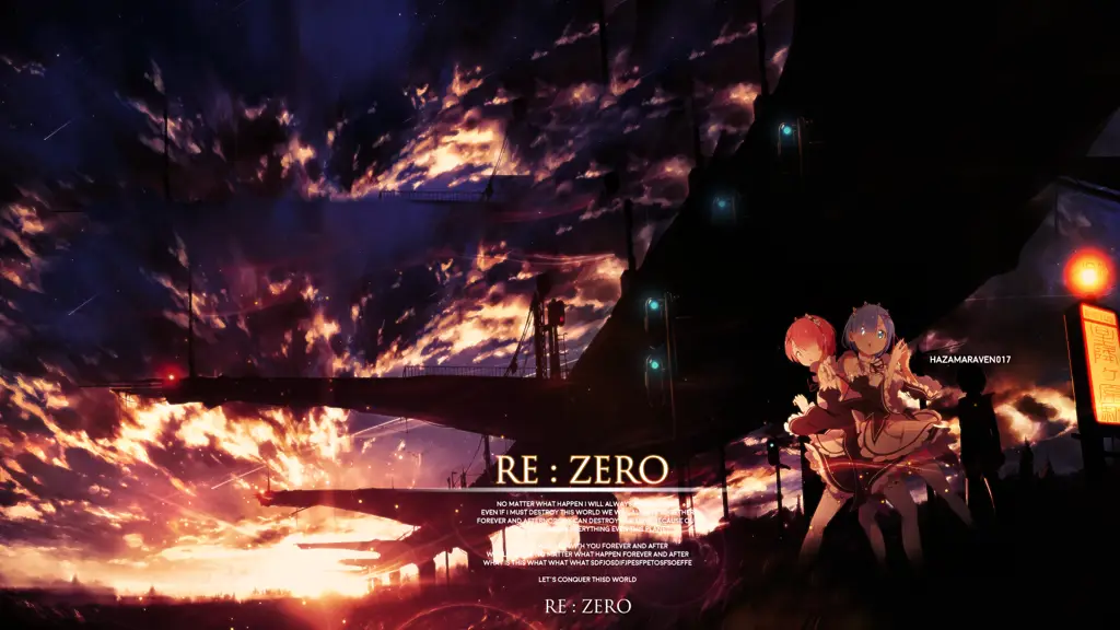 Gambar pemandangan indah dari dunia Re:Zero