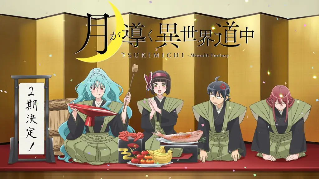 Keindahan dunia fantasi Pemandangan indah dari dunia isekai dalam anime Tsuki ga Michibiku Isekai Douchuu