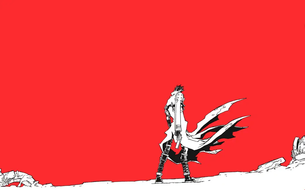 Gambar pemandangan yang indah dari dunia Trigun