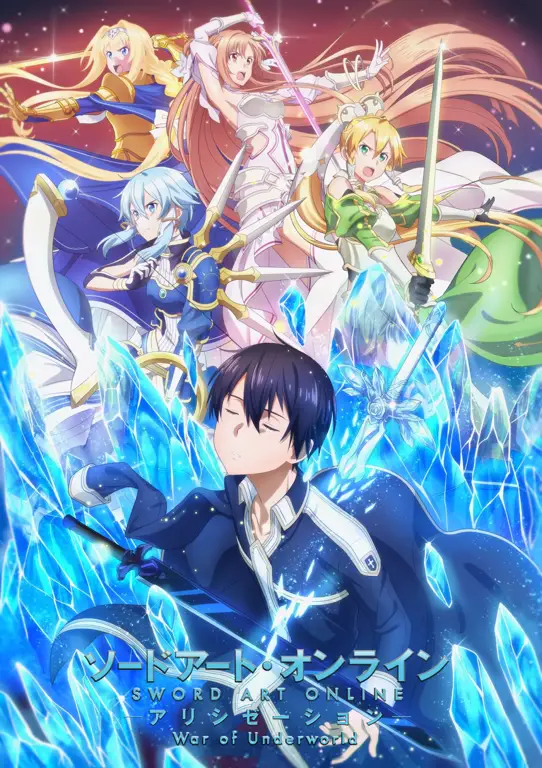 Pemandangan indah dari dunia Underworld di Sword Art Online Alicization