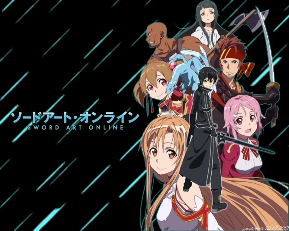 Gambar dunia virtual Sword Art Online yang memukau