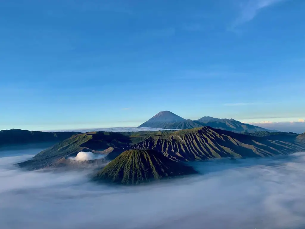 Gunung Bromo yang megah di Indonesia