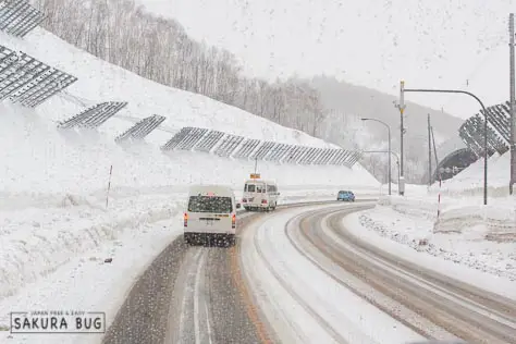 Pemandangan musim dingin Hokkaido yang indah