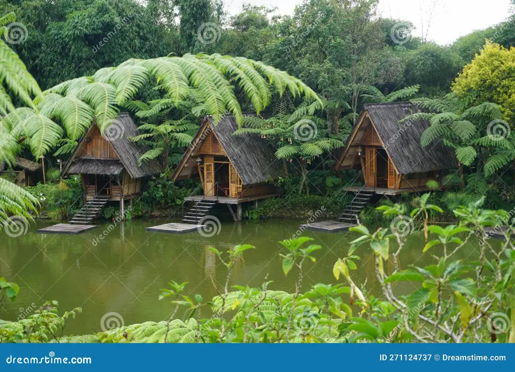 Pemandangan indah Kampung Bambu Bandar Lampung