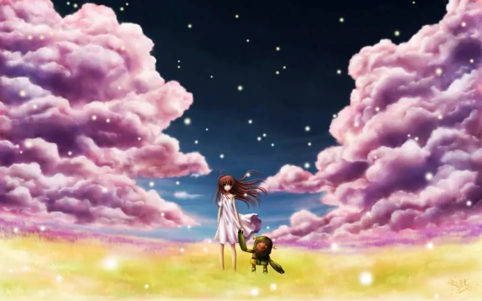 Gambar yang menampilkan momen-momen indah dalam Clannad After Story