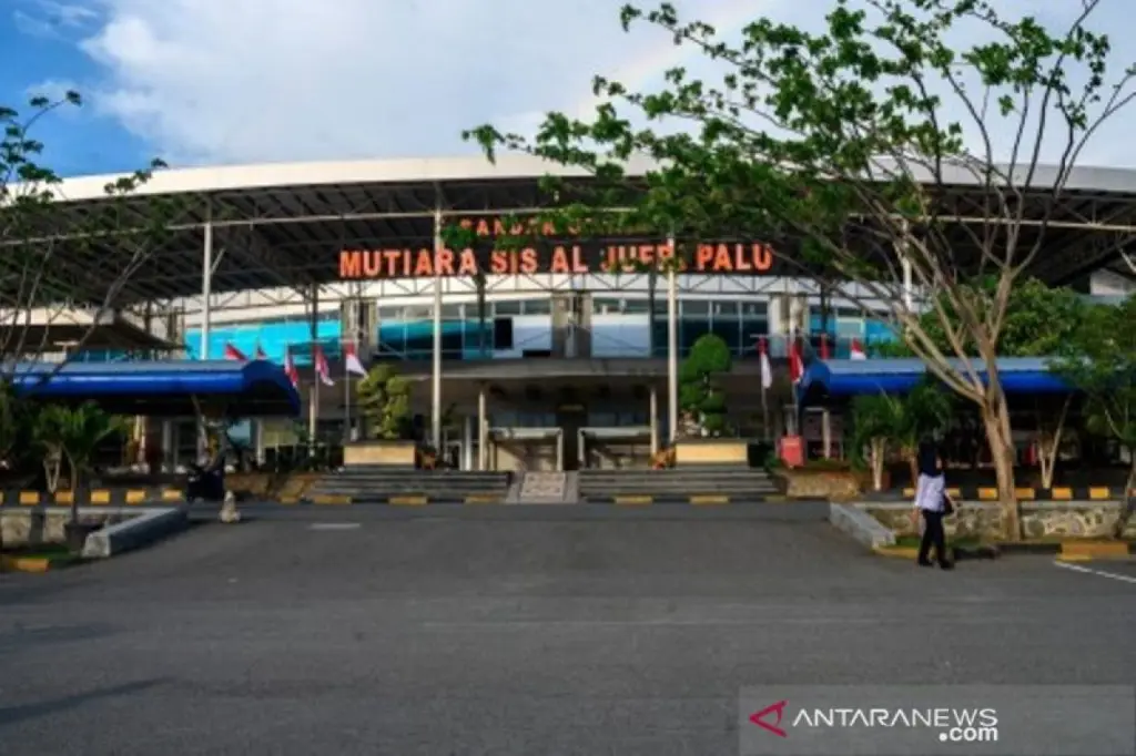 Pemandangan Kota Palu yang indah dari udara