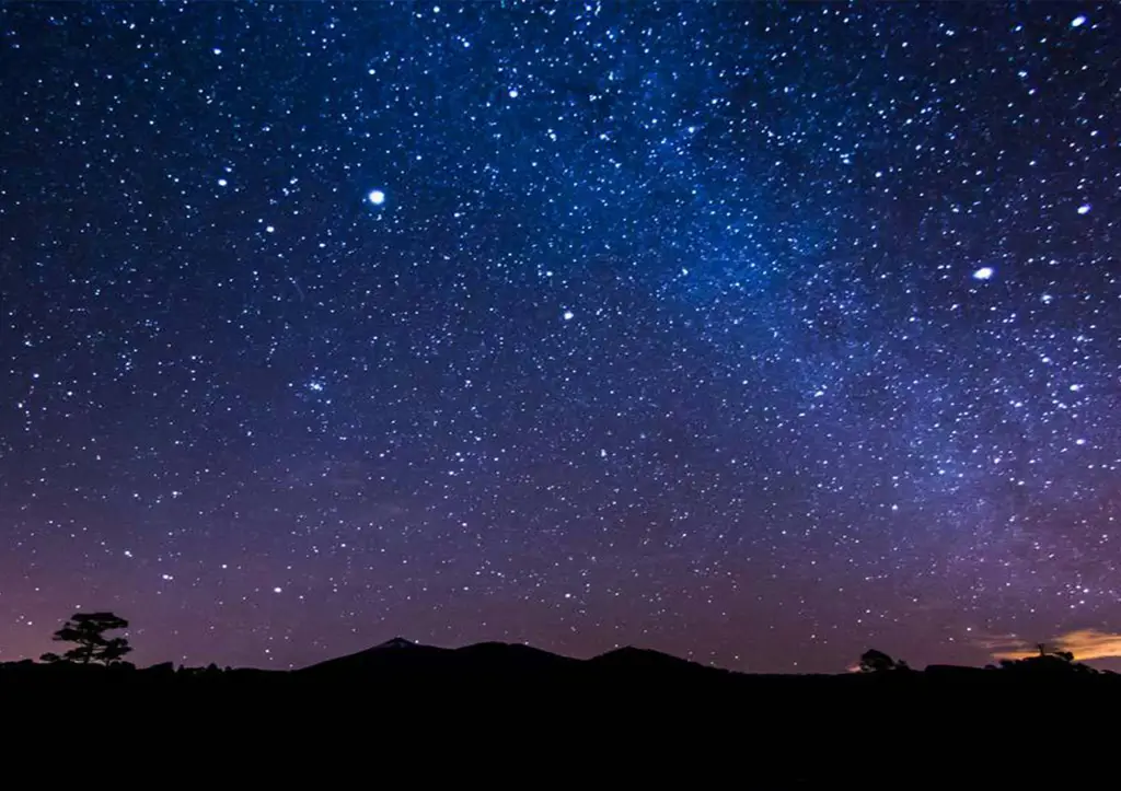 Langit malam yang indah dengan bintang-bintang berkelap-kelip