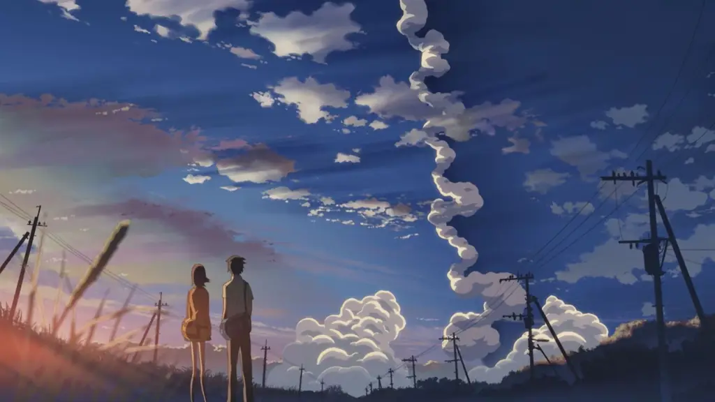 Pemandangan indah dari anime 5 Centimeter per Second