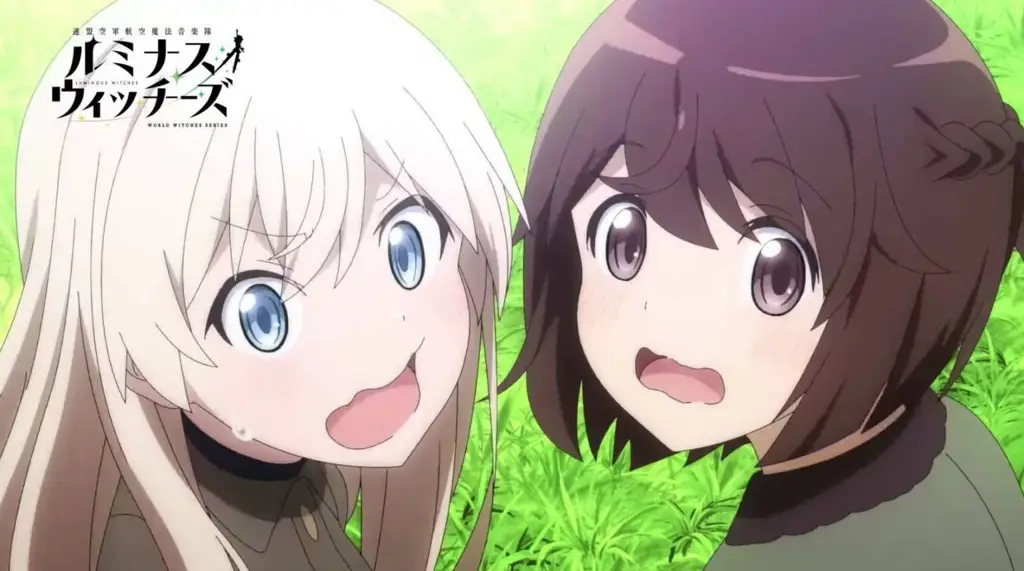 Keindahan Lanskap Perang Pemandangan dalam anime Luminous Witches