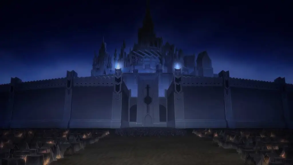 Pemandangan istana Camelot di Fate Grand Order