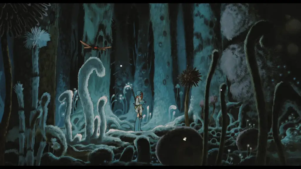 Pemandangan indah dari Lembah Angin dalam film Nausicaä