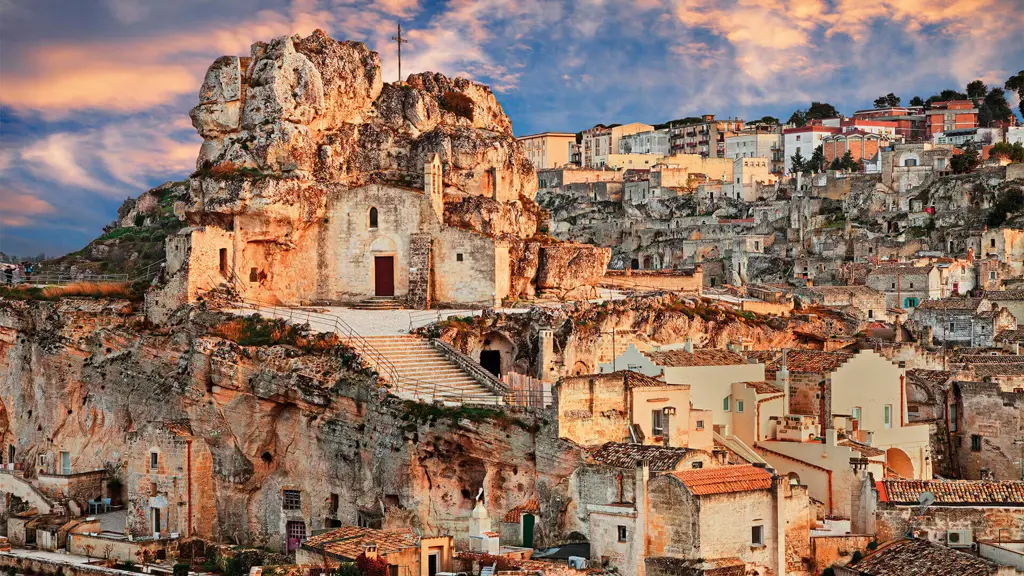 Pemandangan kota Matera, Italia, lokasi syuting Spectre