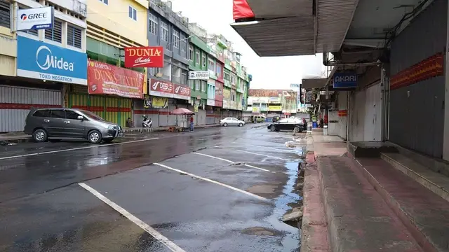 Suasana Pasar Tengah Bandar Lampung