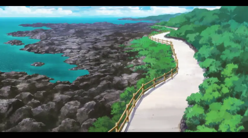 Pemandangan indah di pedesaan Jepang, latar anime Barakamon