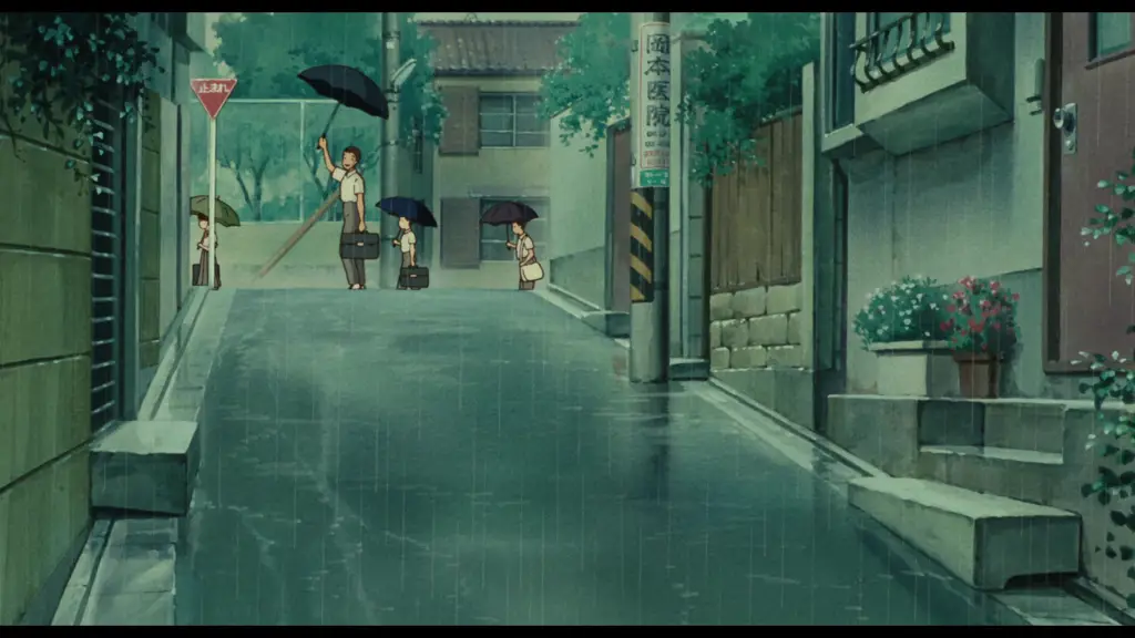 Pemandangan indah di pedesaan Jepang dalam film Whisper of the Heart